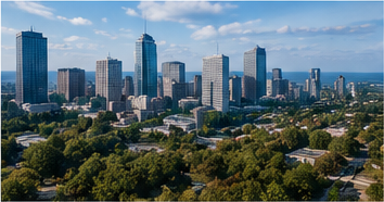 Atlanta community skyline